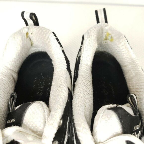 Sketchers Shape Ups 8.5 Black White Leather 8.5 - Picture 5 of 8